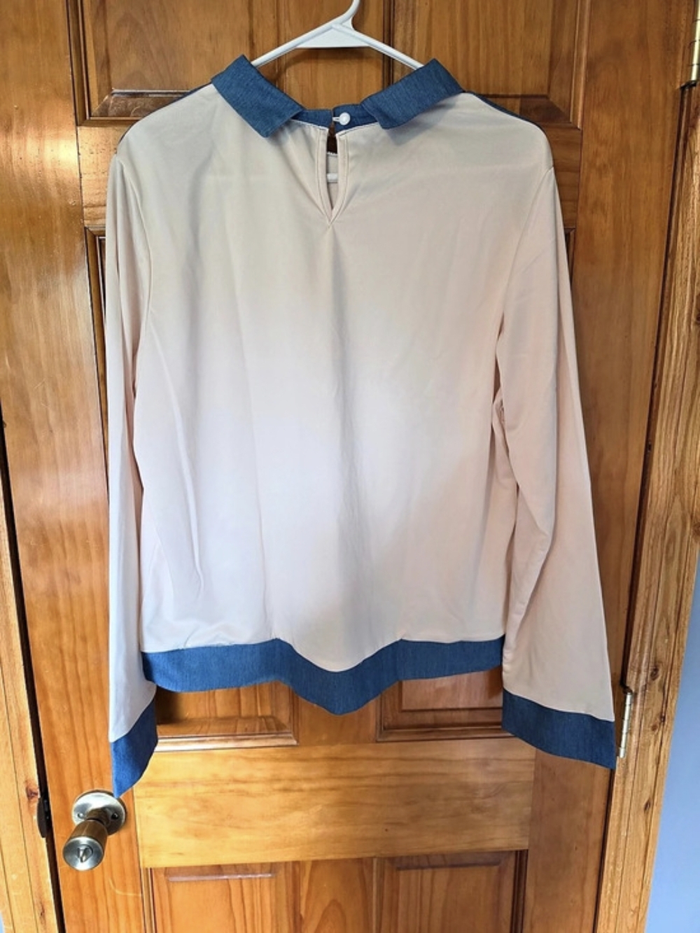 Color Block Blouse Size XL Like New